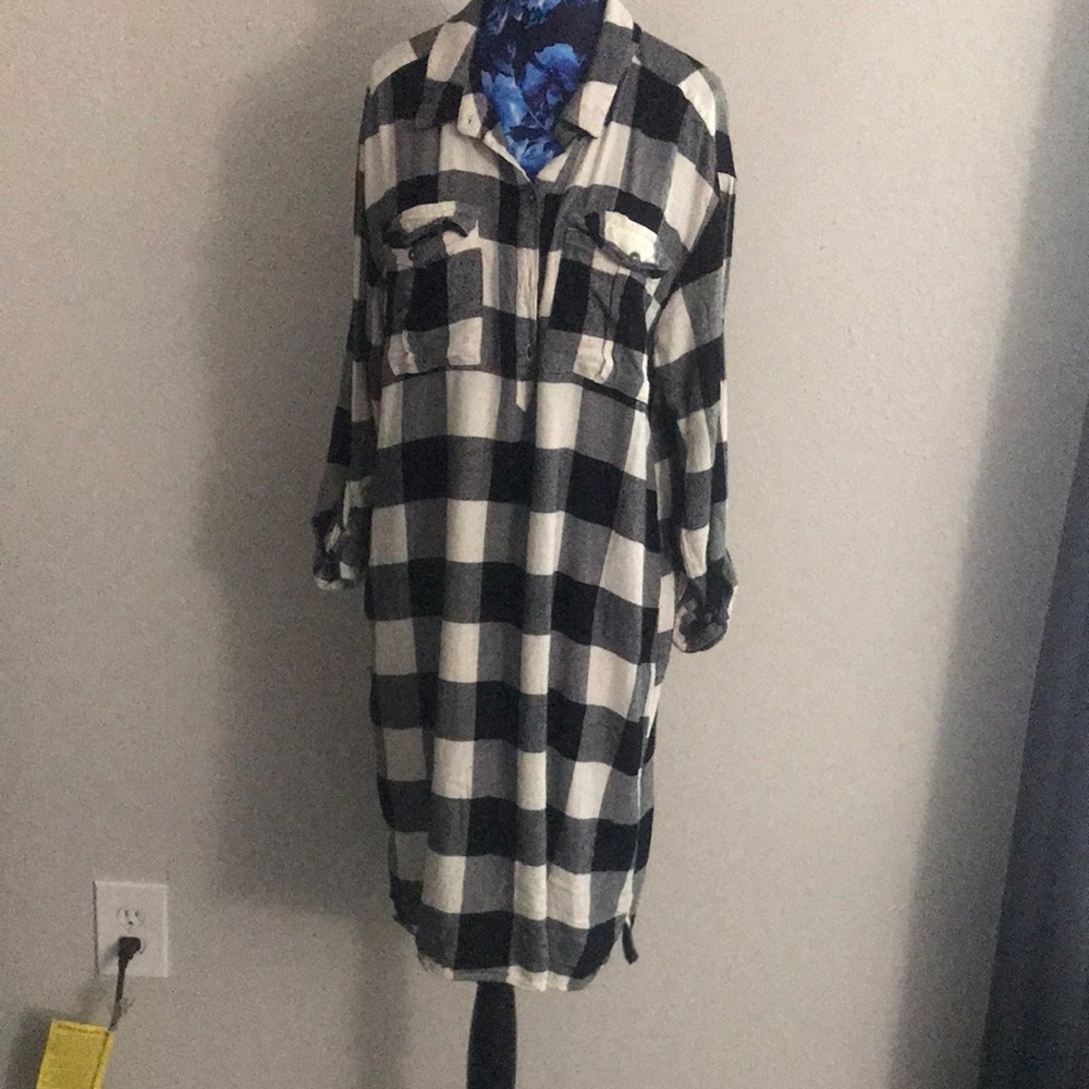 Old Navy Plaid Shirt Dress